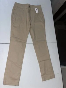 Old Navy Kid Girl Skinny School Uniform Pants ~ Sz 10 Retails $20 ~ Beige NWT - Picture 1 of 9