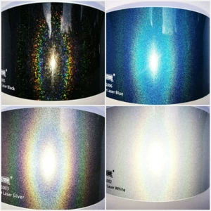 Iridescence Laser Vinyl Wrap sheet Car Wrap Air Bubble Free' wrapping UK - Picture 1 of 5