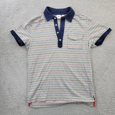 Uniqlo Michael Bastian Polo Para Hombres Pequeño Rayas Algodón Bolsillo Corto Slv Camisa Foto 1 de 4
