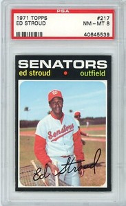 1971 Topps Ed Stroud #217 PSA 8 P1342