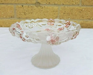 Plato Bon Bon Bon satinado patas rosa Waltherglas Carmen hecho en Alemania - Imagen 1 de 10