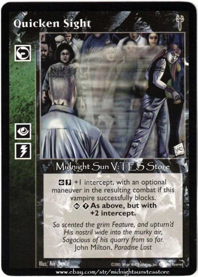 Quicken Sight Legacies of Blood V:TES VTES Vampire CCG - Image 1 of 1