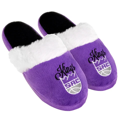 Sacramento Kings Womens Colorblock Fur Slide Slippers NBA Cover