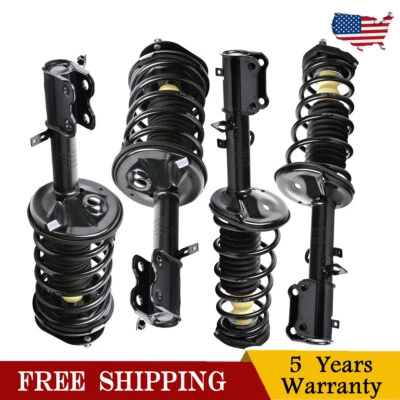 4X Front Rear Strut Shocks Springs Assembly For Toyota Corolla Chevy Geo Prizm - Image 1 of 4