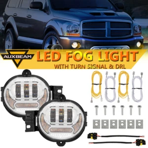 2X Bumper LED Fog Lights Turn Signal For Dodge 02-08 Ram 1500 / 03-09 2500 /3500 - Picture 1 of 12