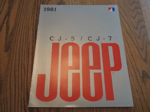 1981 Jeep CJ-5/CJ-7 Brochure - Picture 1 of 2