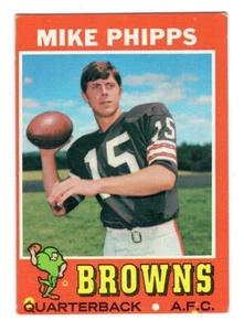 1971 Topps #131 Mike Phipps Cleveland Browns Football Rookie Card RC EX - Picture 1 of 2