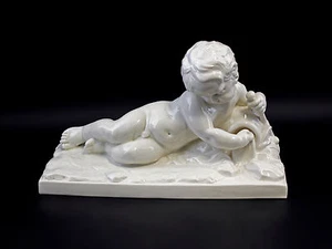 9941426-d Ens  Porzellan Liegende Putte mit Krug 34x18x21cm - Picture 1 of 5