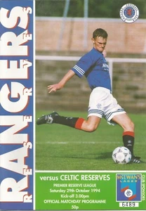 1994/95 Premier Reserve League Rangers v Celtic - Picture 1 of 1