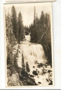 RP MONTANA YELLOWSTONE NATIONAL PARK  REAL PHOTO KEPLER CASCADES HAYNES PHOTO - Picture 1 of 2