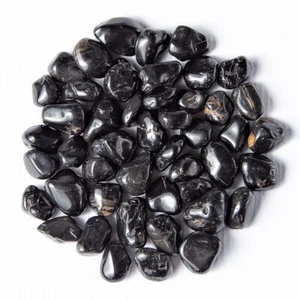 Pequeños cristales de piedras preciosas caídas de ónix negro de 1/2 lb 40-60 piedras espécimen de gema a granel - Imagen 1 de 6