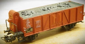 1:87 Märklin HO High-Sided Gondola with Bra. Type Ommru33, N° 315701 loaded with coal - Picture 1 of 8
