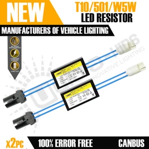 2X LED 5W RESISTOR ERROR FREE 501 W5W T10 CANBUS LED WARNING CANCELER - Picture 1 of 6