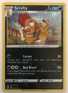 Pokemon Champion's Path Scrafty 42/73 NM/M - Picture 1 of 1