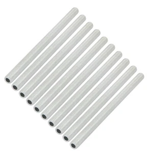 10 Stk. Voll Gewinderohr M6x1 Verzinkt Lampe Leuchtenrohr Durchgehen 95mm Länge - Bild 1 von 2
