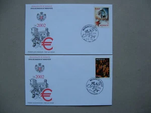 MONACO, 2x cover FDC 2002, Europe circus clown elephant - Picture 1 of 1