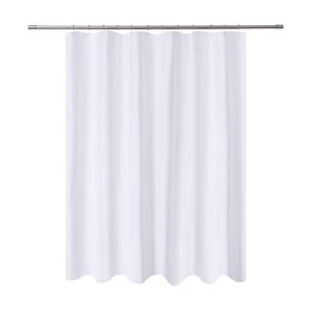 Long Fabric Shower Curtain Liner 72 x 78 inches Longer Length, Hotel Quality,... - Picture 1 of 6