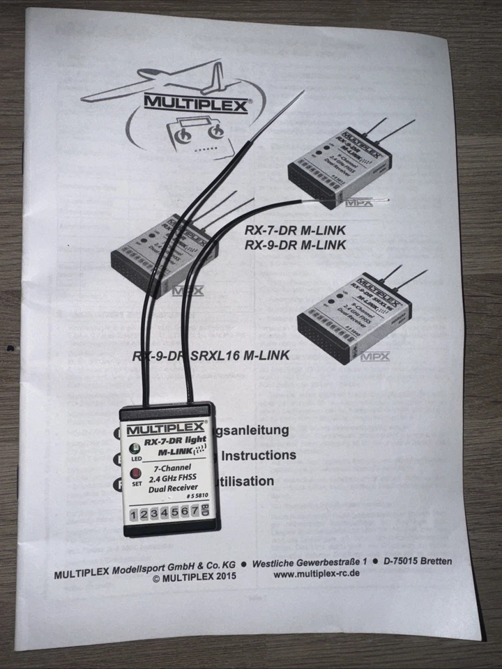 Multiplex Rx7 Dr Lite M Link 2.4ghx Receiver  - Image 1 of 1