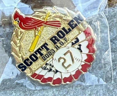 Scott Rolen HOF St. Louis Cardinals Lapel Pin 8/19/23 SGA NEW - Image 1 of 2