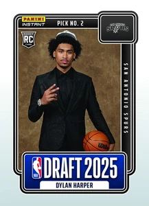 2025 PANINI INSTANT NBA DRAFT NIGHT 2 DYLAN HARPER SAN ANT  SPURS ROOKIE - Picture 1 of 1
