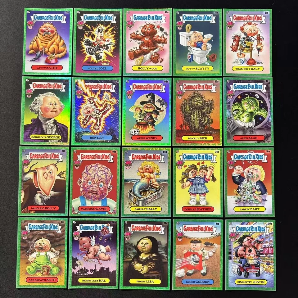 💎2025 TOPPS GARBAGE PAIL KIDS 40-я ГОДОВЩИНА ЗЕЛЕНАЯ ФОЛЬГА ЛОТ 20 - Изображение 1 из 1