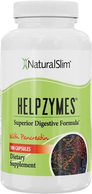 Cápsulas de enzimas fórmula digestiva superior NaturalSlim Helpzymes *CAD 10/2026* Foto 1 de 4