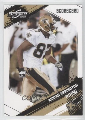 2009 Score Scorecard /299 Adrian Arrington #181 - Image 1 of 2