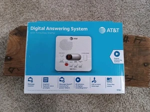 Sistema de contestador digital AT&T con sello de hora y día blanco modelo 1740 caja abierta - Imagen 1 de 11