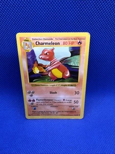 Pokemon Base Set Shadowless Charmeleon Card 1999 24/102 MP - Imagen 1 de 12