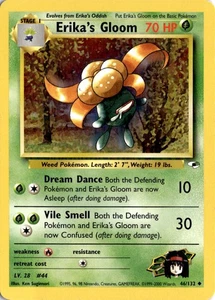 Erika's Gloom (46) Uncommon Gym Heroes 046/132 MP - Picture 1 of 2