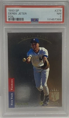 1993 SP Derek Jeter Rookie RC Foil #279 PSA 7 Near Mint HOF New York Yankees  - Image 1 of 2