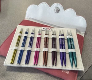 Juego de agujas de tejer intercambiables KnitPro Zing Deluxe 8 tamaños, 5" - Imagen 1 de 5