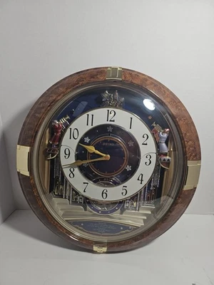 Seiko Melodies In Motion Wall Clock Musical Broadway Songs Tested Working  - Image 1 of 4