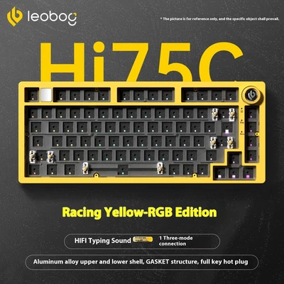  LEOBOG Hi75C 75% Mechanical Keyboard Hot-Swap RGB Gasket Aluminum Tri-Mode - Image 1 of 4