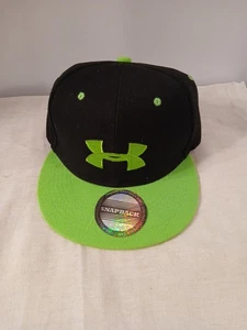 Under Armour Mütze Baseball Cap schwarz limettengrün Snapback neu - Bild 1 von 5