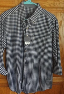 NWT GH BASS & CO. (MAINE) MEN'S BLUE PLAID BUTTON LONG SLEEVE SHIRT -- MEDIUM M - Picture 1 of 6