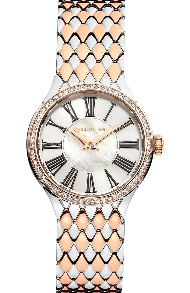 $340 MSRP | Cerruti 1881 Women’s Lamone Crystals Classic Watch - CRM29002 NEW - image 1 of 3