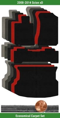 Lloyd Custom Velourtex Carpet Mat Set for 2008-2014 Scion xD (4 pieces) #124W - Image 1 of 4