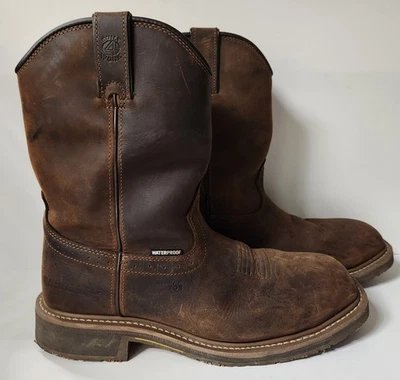 Botas de cuero impermeables marrones Carolina para hombre (CA8536) - talla 10,5 Foto 1 de 4