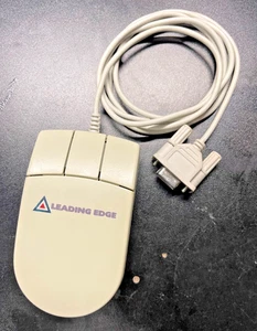 VINTAGE Leading Edge Serial 3 Button Mouse IOWCM-290 PC Selector Switch - Picture 1 of 2