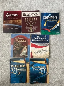 Abeka 12th Grade Textbooks and Keys - Picture 1 of 4
