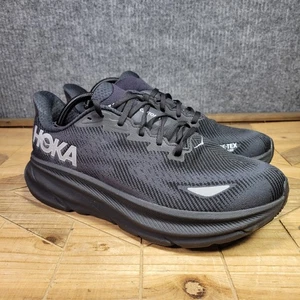 Hoka One One Clifton 9 GTX Men's 10.5 2023 Gore Tex Triple Black Shoes Sneakers - Picture 1 of 11