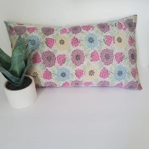 Omeshi 12x20 Kimono Remake Silk Decorative Accent Throw Pillow Case Cover - Picture 1 of 8