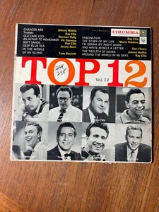 Top 12 Volume IV - LP Vinyl Columbia Johnny Mathis Tony Bennett Jimmy Dean - Picture 1 of 5