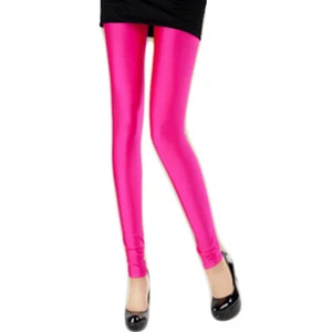Mujeres Dama Pantalones Lápiz Brillantes Verano Elásticos Elastizados Delgados Largos Leggings - Imagen 1 de 16