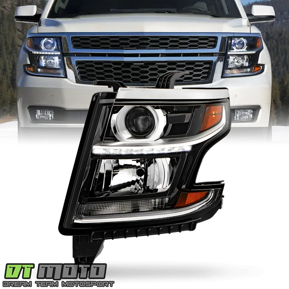 Para Chevy Suburban Tahoe HID 2015-2020 con Proyector LED DRL Faro Driver Foto 1 de 4