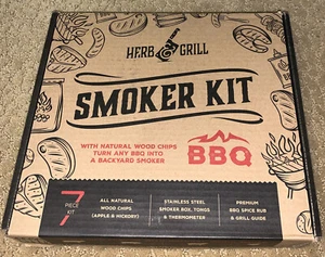 Nuevo Kit de ahumador para barbacoa Kit de 7 piezas - Imagen 1 de 8