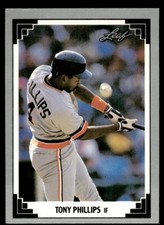 1991 Leaf #4 Tony Phillips Detroit Tigers