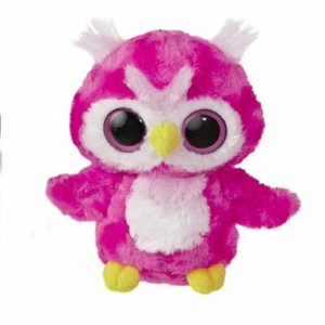 Peluche Aurora YooHoo & Friends LOONEE gufo rosa 5" - Foto 1 di 1
