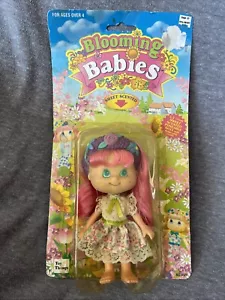 Vintage Blooming Babies Sweet Scented 5" Doll Figure Pink Hair 1997 Walmart NOS - Picture 1 of 5